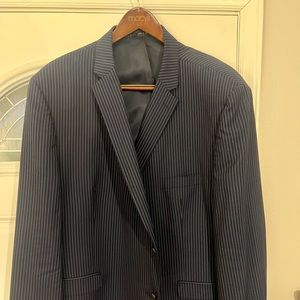 Blue pinstripe Ralph Lauren blazer, double vented and gently used